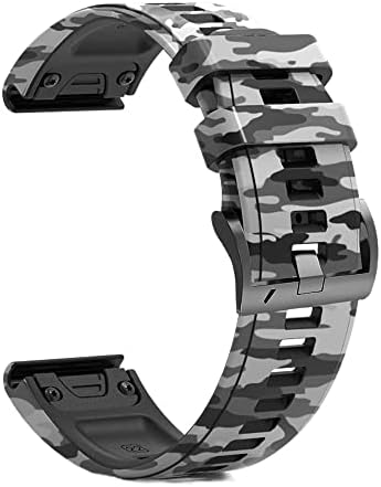 DJDLFA 26 22mm Silikon Brzo otpuštanje za Garmin Fenix ​​7 7x 6 6x Pro 5x 5 Plus 3 HR MK2 Easyfit Smart Watch Band Correa