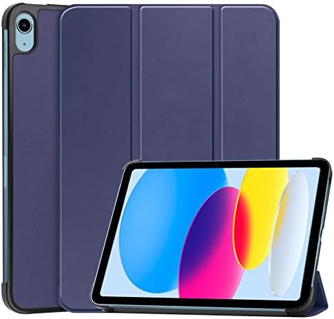 Zaštitna futrola za iPad 10 2022 10,9 inča, tri-preklopna futrola za pametni tablet, hard Pc Back Shell Slim Case Multi-Gleung uglovi